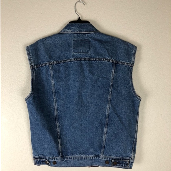 Levi’s Denim Vest Patches Size Small - Picture 5 of 5